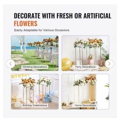 Vevor 2 Piece 31.5 In. 80 Cm High Wedding Flower Stand