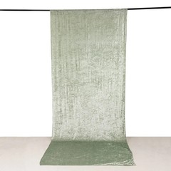 SAGE GREEN 5 ft Premium Velvet Backdrop Curtain Wedding Event Booth Decorations