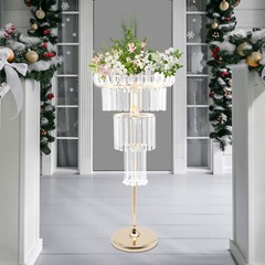 110-220V 4-Tier Flower Stand With 2*LED For Wedding/Parties/Birthdays Decoration