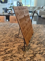 Wedding Sign Bundle With Metal Stand & 90 Corks Included