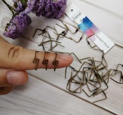 200Pcs Swirl Shaped 3 Color Metal Hook 14mm Hanger Connector Crystal Ornament