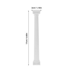 6pcs Mini Roman Column Mini Resin Roman Pillar Statue DIY Pillar Statue for W…