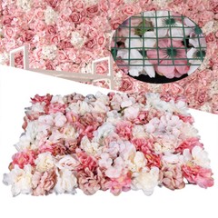 6*Flower Wall Panel Party Artificial Wedding Bouquet Decor Romantic Rose Flower