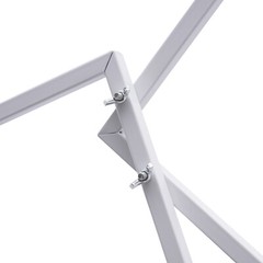 White Metal Flower Frame Weddings Square Backdrop Garland Plants Display Stand.