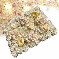 6 Pack Artificial Silk Flower Wall Panels for Wedding & Party Decor