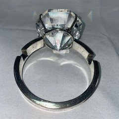 Faux “Diamond” Engagement Ring Bridal Party Table Decor Oversized Prop