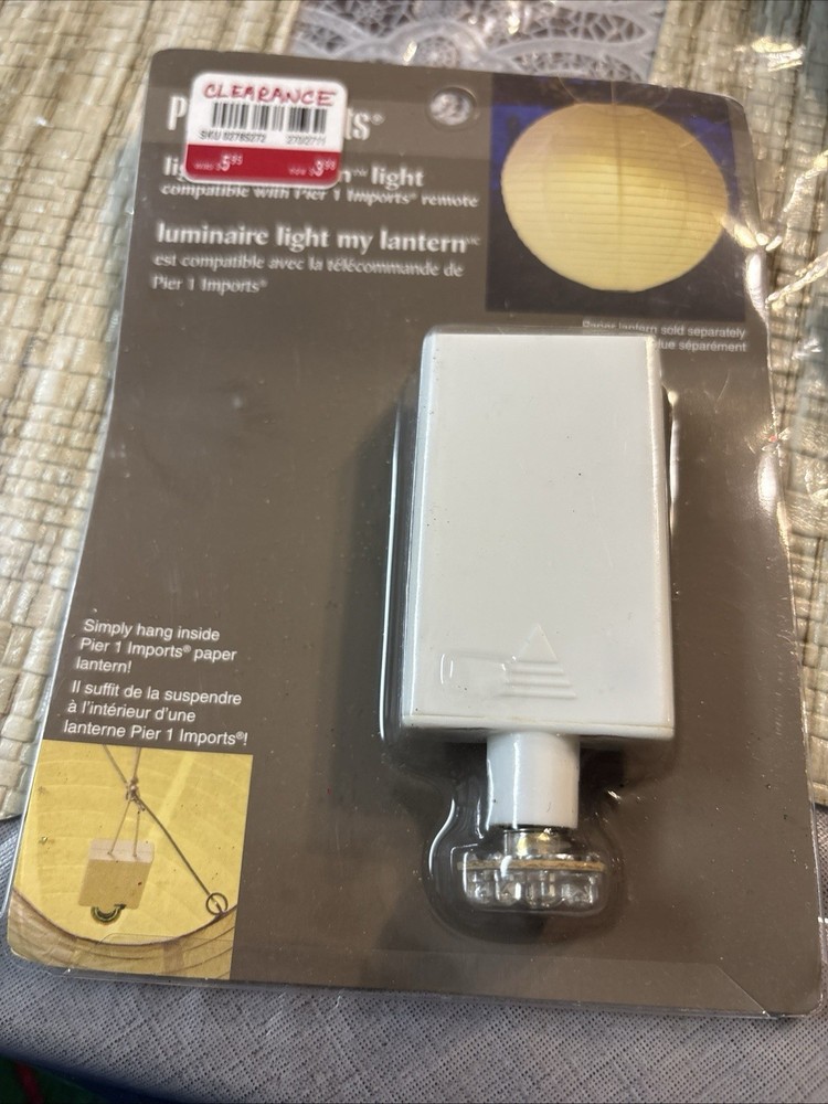 Pier 1 Light My Lantern Kit Battery Powered Lights for Paper Lanterns NEW