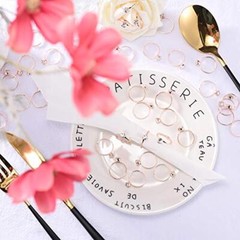 40 Pack Diamond Rings Bridal Shower Rings for Wedding Table Party Supply