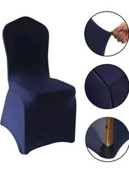 20 Navy Blue FOLDING Stretch SPANDEX CHAIR COVERS Event Reception Decorations