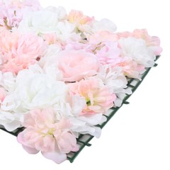 8 Pieces Artificial Flower Wall Silk Flower Beautiful Floral Wall 40x60cm Decor