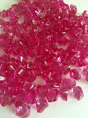 8 Lb Crystal Acrylic Ice Rock Vase Gems/Table Scatters (Medium 2.5cm Pink Plum)