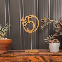 Custom Wooden/ Acrylic Wedding Wreath Table Numbers