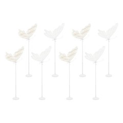 Gold, White/Pure White Decor Lamp 2PCS Butterfly Floor Lamp LED Ambient Light