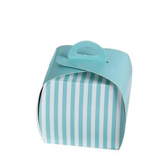 10 pcs 3.5x3x3.5″ Wedding FAVOR BOXES Striped Cupcake Purse Decorations