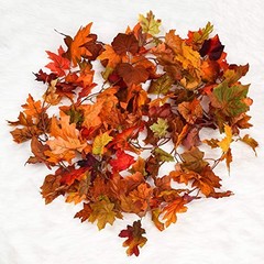 2 Pack Fall Maple Garland – 5.9ft/Piece Artificial Fall Foliage Mixed Color