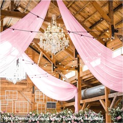 10 PCS Wedding Decoration Ceiling Venue Hanging Chiffon Multiple colors New