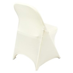 VEVOR 30PCS White Stretch Spandex Folding Chair Covers for Wedding Party Dining