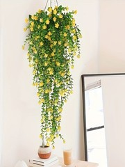 Artificial Hanging Plants Fake Plant Faux Eucalyptus Leaf Greenery Vine JQ
