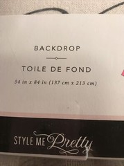 Style Me Pretty Photo Backdrop. 54”X84” NEW WEDDING “Of All The Walks We Have..”