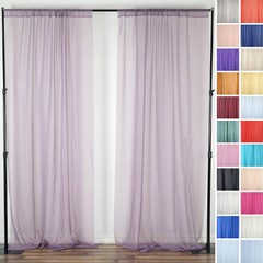 VOILE BACKDROP 10×10 ft Curtain Photo Booth 2 panels 5×10 ft Wedding Decorations