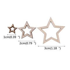 Wooden Mini Hearts/Stars/Round Wedding Table Spread Decor DIY Ornaments