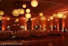 10x 12″ Paper Chinese Lantern + 10 white LED Light Wedding Party Decor Supplies