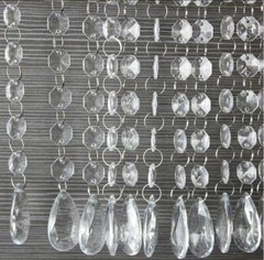 60pcs 17.5cm Teardrop Acrylic Crystal Beads Curtain Chandelier Garland Pendants