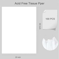 100 Sheets 20″ x 30″ Acid Free Archival Tissue Paper for 20 x 30 Inch, white