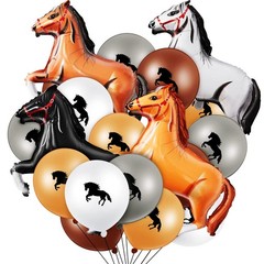 Threan 44 Pcs Horse Party Decoration Including 12 Inch Horse Latex Balloon 30…