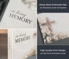 Modern Album Designs Cross Hardcover Funeral – 9.5 X 7 Celebration Of