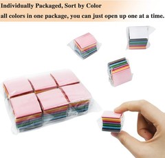 Simetufy 5400 Pcs 1 Inch Tissue Paper Squares, 36 Assorted 1 x 1 Inch, berry
