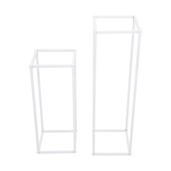 Ballon Arch Stand And 2 Wedding Flower Stands, Arch Backdrop Stand For Parties