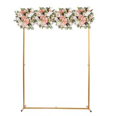 Gold Metal Wedding Arch, 2m x 1.5m, Elegant Backdrop for Events