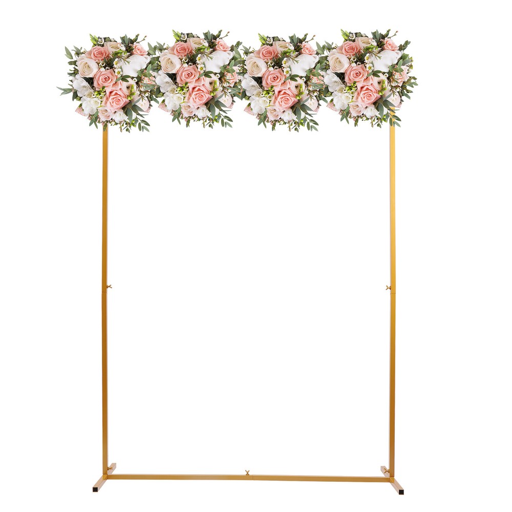 Wedding Arch Metal Rectangle Backdrop Stand Flower Balloon Frame Event 2m*1.5m