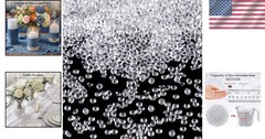 10000PCS Fake Diamonds, 4.5mm Mini Clear Diamonds Decoration Acrylic Crystal …