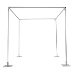 4-Post Background Stand Wedding&Party Decor Backdrop Stand Kit Floor-Mount