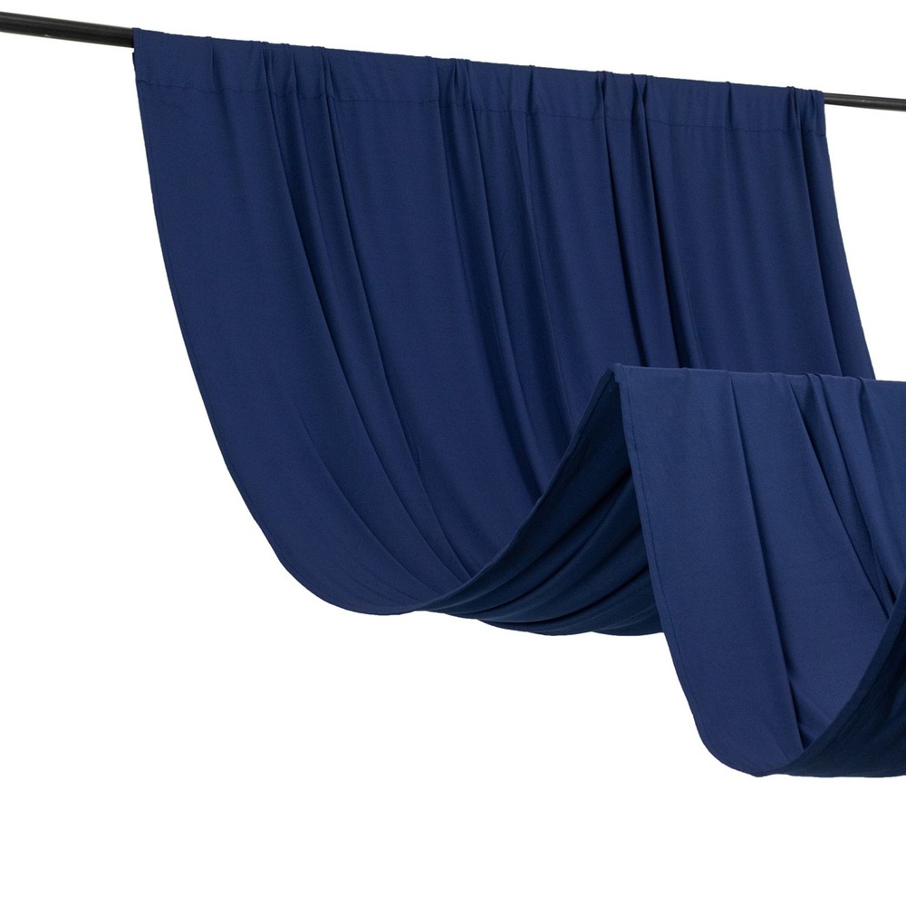 5 ft x 10 ft NAVY BLUE 4-Way Stretch Spandex Divider Backdrop Curtain Wedding