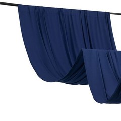 5 ft x 10 ft NAVY BLUE 4-Way Stretch Spandex Divider Backdrop Curtain Wedding