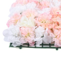 4pcs Artificial Rose Flower Wall Panels 40 × 60 cm Silk DIY Wedding Backdrop