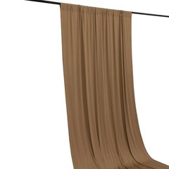 5 ft x 10 ft TAUPE 4-Way Stretch Spandex Divider Backdrop Curtain Party Wedding