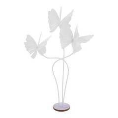Wedding Artificial Butterfly Decorations Giant 3-head 53.15″ White Decoration