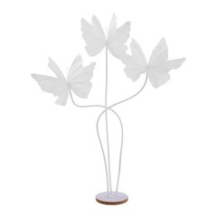 Wedding Artificial Butterfly Decorations Giant 3-head 53.15 inch White with Base