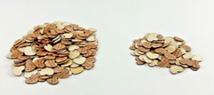 Wooden Heart Wedding Confetti 1″ Happily Ever After and Once Upon a Time Qty 277