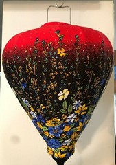 20” AUTHENTIC VIETNAMESE SILK LANTERN — Garlic Umbrella