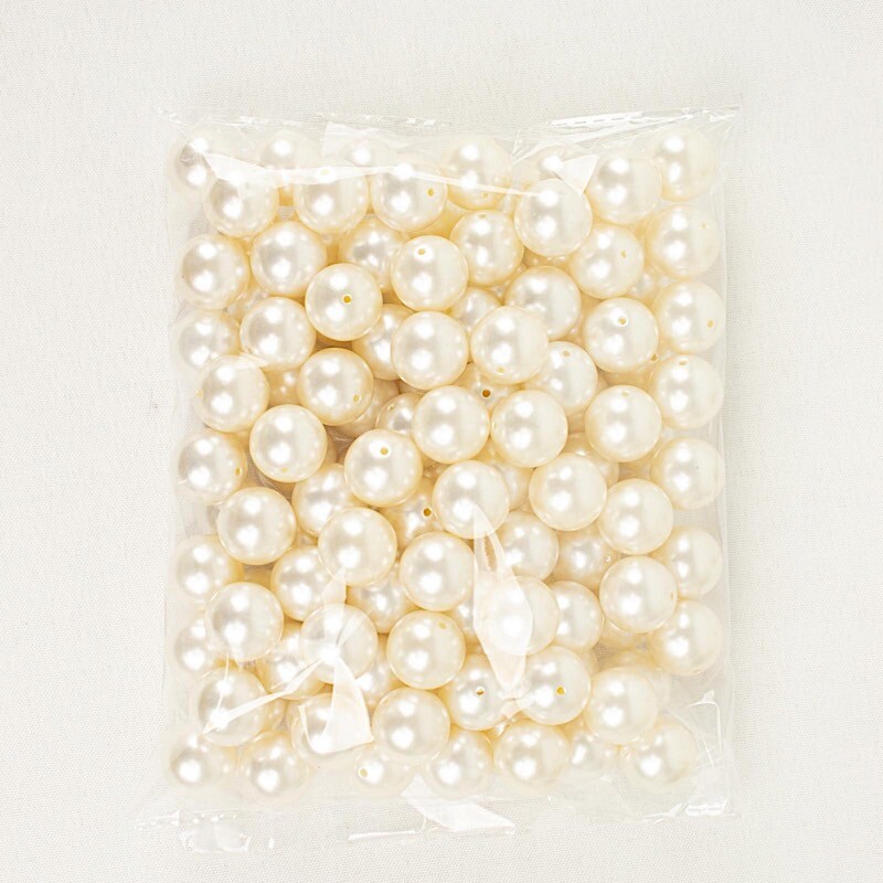 120 pcs EXTRA LARGE Faux Pearl 20 mm Beads Centerpieces Wedding Decorations SALE