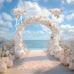 Extra LargeWhite Wedding Archway Stand Celebration Ceremony Backdrop Square Arch