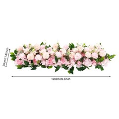 39.37×11.81in Artificial Flowers for Party Wedding Artificial Silk Flowers Row