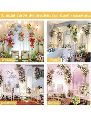 Wedding Arch Backdrop Brackets 7.2ft 6.6ft 6fet Gold Metal Ceremony Shower
