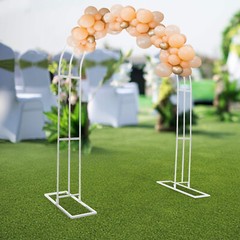 3-layer Arch-shaped Rack Carbon Steel Metal Flower Display Stand Wedding Deco