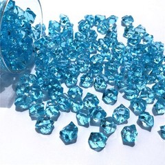 200*Acrylic Stones Highly Transparent Plastic Gems Colorful Fish Tank Decoration